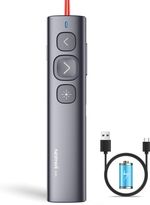 Norwii N95 Presentation Clicker Remote for PowerPoint PC Laptop Classroom Red