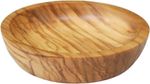 Naturally Med 9cm Round Dipping Bowl Brown Olive Wood Rustic Hand Crafted