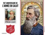 THE SALVATION ARMY (TSA) & William Booth Charity Stamp Sheet (2020 Djibouti)