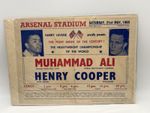 Muhammad Ali Vs Henry Cooper Original Vintage Boxing Broadside Flyer