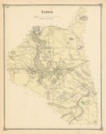 Natick — Massachusetts town & land ownership plan — Frederick W. Beers 1875 map
