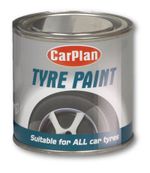 Carplan Tetrosyl TPT250 Tyre Paint Black Rubber Surfaces 250ml