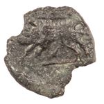 UNRESEARCHED CELTIC GAUL BRONZE UNIT COIN: BOAR