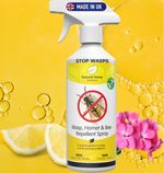 WASP BEE HORNET ECO Repellent STOP WASPS Outdoors Indoors MADE IN THE UK 500ml 