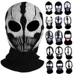 Skull Print Tactical Balaclava Airsoft Paintball Full Face Mask Hood CS Headwear