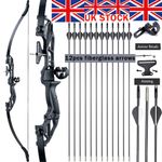 Archery 54'' 20-55lb Takedown Recurve Bow Arrow for Adult Outdoor Shoot Practice