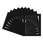 PROCUT Pack of 10 Photo Picture Black Mount Frame Mount Various Size A2 A3 A4 A5