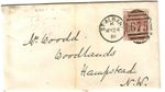 GB SG166 1880 QV 1d Venetian red on cover  small neat cover sent to Hampstead