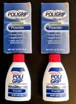 2 x Super Poligrip Extra Strength Denture Fixative Adhesive Powder 45g