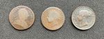 Half Penny Coins - 1773 - 1827 - 1855 - Three Coins