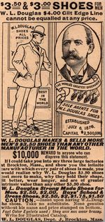 WL Douglas Shoes Gilt Edge Line Brockton MA 1906 Minneapolis Ad SAL1-M12