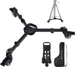 K&F CONCEPT Flexible Tripod Dolly 3 Wheels Photography Heavy Duty Tripod Legs