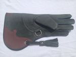 Falconry Glove Green Nubuck Double Layers Glove 14 Inches (35cm) High Quality