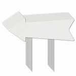10 Pieces Corrugated Plastic Yard Sign Customizable for Lawns, Gardens