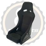 BB5 Extra Large Fixed Fibreglass Racing Bucket Seat + Side Mounts & Runners