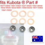 for Kubota Injector Washer Seal Heat Shield Kit 1907753650 1522194020 1584153622