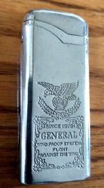 GENERAL AMERICAN LIGHTER PRESS BUTTON TO LIGHT