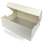 16x12 Inch Cake Boxes 5 Pack White Tall Deep Bakery Box Wedding Birthday Tiered