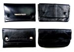 Black Soft Leather Tobacco Pouch Tobacco Bag Tobacco Purse Organizer Case