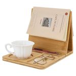PH PandaHall Wooden Book Stand for Reading Rest Triangle Holder with...