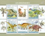 DINOSAURS Prehistoric Animals Dinosaur MNH 5v-Stamp Sheet #64 (2024 Djibouti)