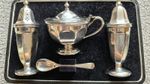 Viners/WH Sheffield Solid Silver Creuet Set 1954. See Description for dates etc.