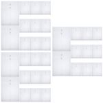 36Pcs Lightweight Clear File Storage Bags PP Document Pouch with Rope Buckle