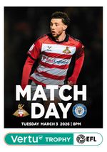 DONCASTER ROVERS v STOCKPORT COUNTY 3 March 2026 SEMI FINAL EFL VERTU Trophy FAN