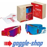 100% PERCENT ARMATIC MOTOCROSS GOGGLES - JETT LAWRENCE LE 2 PACK