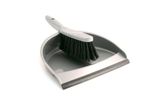 Dustpan and Soft Brush Set Plastic Silver Hand Dust Pan Household Cleaning