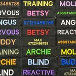 VELCRO® Patch To Fit Julius K9 Dog Harness Personalised Embroidered Custom Text