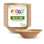 FOOGO Green Disposable Palm Leaf Bowl Dessert and Salad Bowls Ecofriendly Picnic