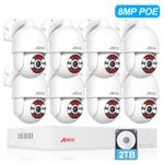 ANRAN Home Outdoor Security PoE CCTV System 8CH NVR 8MP 4K Audio IP Camera IR
