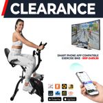 Exercise Bike Smart Folding Indoor Fitness Gym Cycle Bluetooth App Zwift Kinomap
