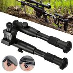 6inTactical Adjustable Bipod Black Hunting Rifle Bipod for 20mm Picatinny rail