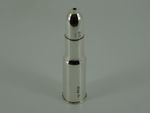 VERY RARE ENGLISH VICTORIAN SOLID SILVER BULLET FORM PEPPERETTE LONDON 1892