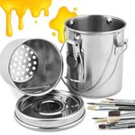 Stainless Steel Airtight Brush Washer Brush Cleaning Container  Paintbrush.