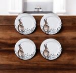 Hare Side Plates Meg Hawkins Animal Side Plates Home Kitchen Set of 4 NG
