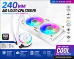 Cooler Master MasterLiquid PL240 FLUX White Close LoopAIO CPU (NEW SEALED)