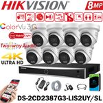 Hikvision DS-2CD2387G3-LIS2UY/SL AI ColorVu 3.0 4K 8MP IP Camera 2way Talk Alarm