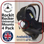 Rockit Rocker Universal Mounts 4 pack (Fits: Prams/ Strollers/ Swings/ Cots etc)