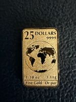 Royal Canadian Mint 2019 $25 Gold Coin 1/10 Oz 3.1 Grams .9999 Fine Gold Bar