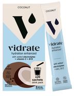 Vidrate Electrolytes Powder, Coconut, 20 Sachets 20 Sachets, Clear