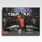 LEWIS HAMILTON Ferrari SF25 2025 A3 print by Greg Tillett poster Formula One F1