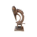 Vintage Chiwara Mali Antelope Head Dress African Wood Carving Sculpture