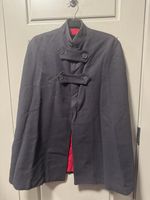 Vintage WWII Bruck's Nurses Cape - Navy Blue with Red lining 