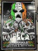 KNEECAP Sheffield Octagon Nov 2025 Live GIG Poster HAND SIGNED by BAND 16” X 12”