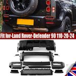 Front & Rear Bumper Cover Trim Body Kits For LR Defender 90 110 130 L663 2020-26
