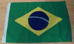 BRAZIL FLAG - 45cm x 30cm - 18" x 12"  Brazilian Flag
