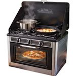 Quest Portable Gas Camp Oven & Stove  Camping  Caravan K0077